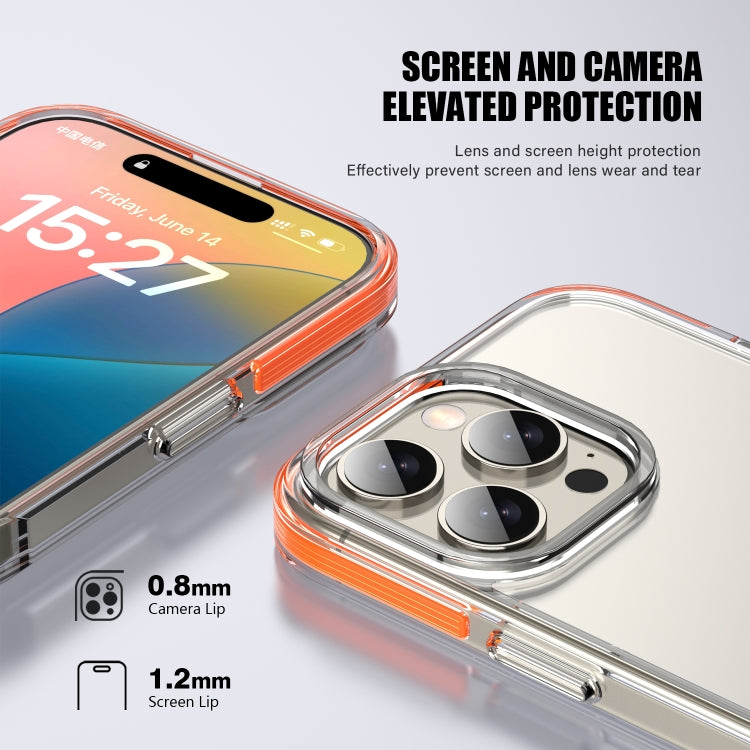 For iPhone 16 Pro TPE Airbag TPU+ PC Full Coverage Phone Case(Orange) - iPhone 16 Pro Cases by buy2fix | Online Shopping UK | buy2fix