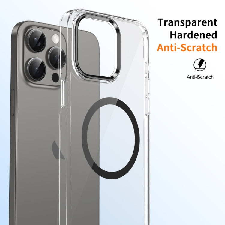 For iPhone 16 Pro Ice Feel HD Transparent MagSafe PC Full Coverage Phone Case(Black) - iPhone 16 Pro Cases by buy2fix | Online Shopping UK | buy2fix