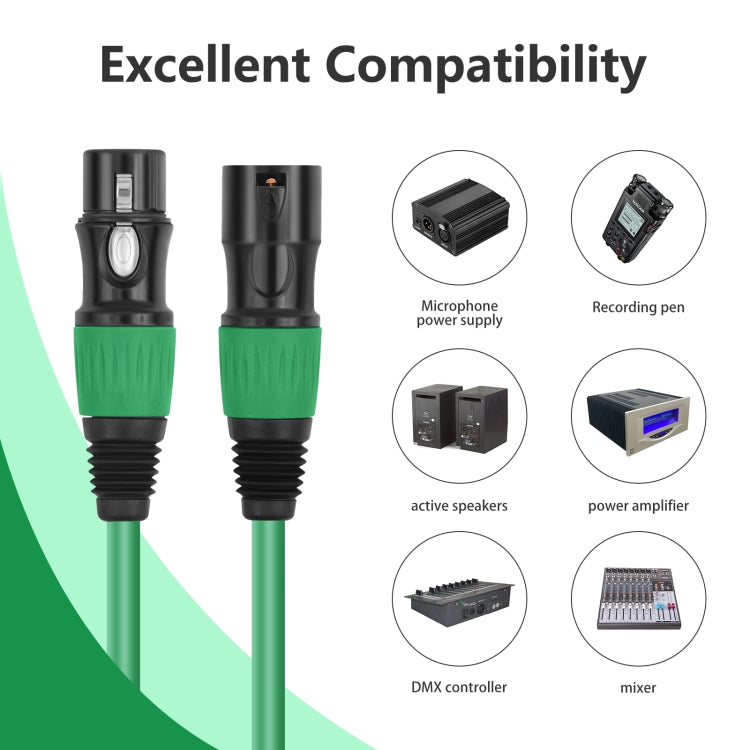 JC1015 XLR 3pin Male to Female Audio Cable, Length:3m(Black) - Microphone Audio Cable & Connector by buy2fix | Online Shopping UK | buy2fix