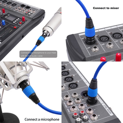 5 Color / Set JC1015 XLR 3pin Male to Female Audio Cable, Length:1m - Microphone Audio Cable & Connector by buy2fix | Online Shopping UK | buy2fix