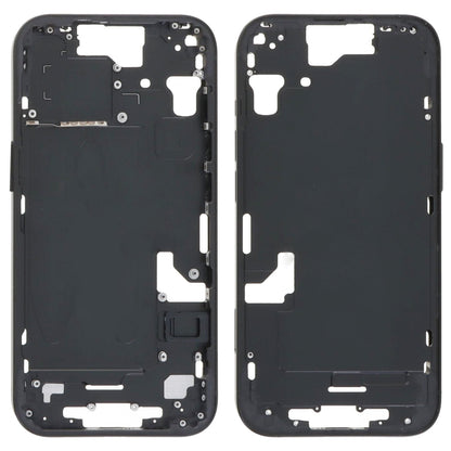 For iPhone 15 Middle Frame Bezel Plate with Side Keys + Card Tray, Version:China Version(Black) - LCD Related Parts by buy2fix | Online Shopping UK | buy2fix