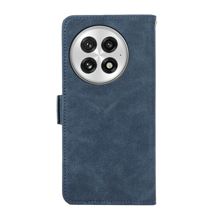 For OnePlus 13 ABEEL Frosted Magnetic RFID Leather Phone Case(Blue) - OnePlus Cases by buy2fix | Online Shopping UK | buy2fix