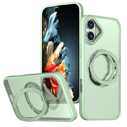 For iPhone 16 Plus Wing Series MagSafe Magnetic Ring Holder Phone Case(Avocado Green) - iPhone 16 Plus Cases by buy2fix | Online Shopping UK | buy2fix