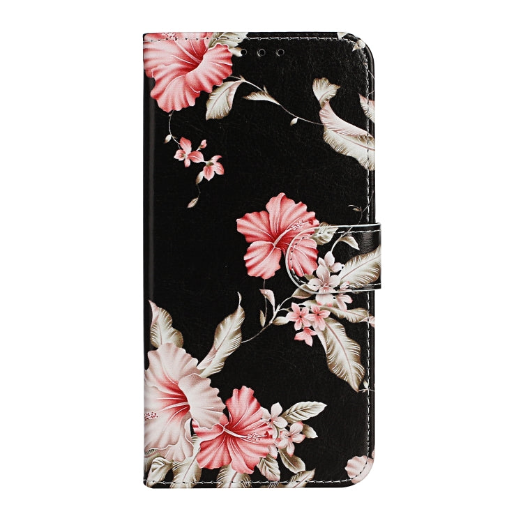 For iPhone 16 Pro Max Colored Drawing Marble Pattern Leather Phone Case(Azalea) - iPhone 16 Pro Max Cases by buy2fix | Online Shopping UK | buy2fix