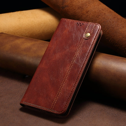 For Redmi K70 Ultra 5G Oil Wax Crazy Horse Texture Leather Phone Case(Brown) - Xiaomi Cases by buy2fix | Online Shopping UK | buy2fix