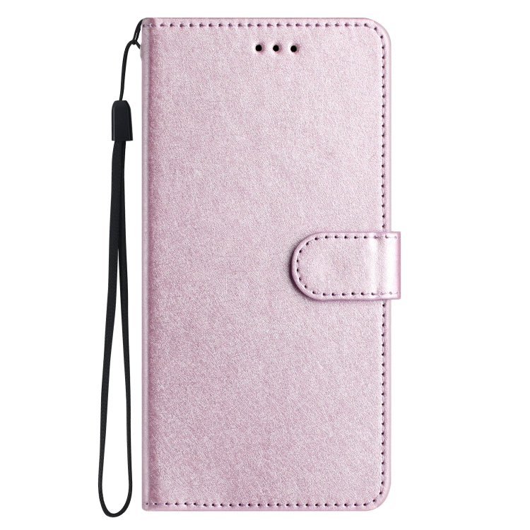 For iPhone 16 Pro Max Silk Texture Horizontal Flip Leather Phone Case(Rose Pink) - iPhone 16 Pro Max Cases by buy2fix | Online Shopping UK | buy2fix