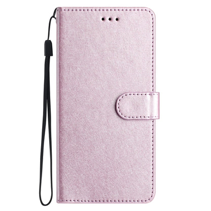 For iPhone 16 Pro Max Silk Texture Horizontal Flip Leather Phone Case(Rose Pink) - iPhone 16 Pro Max Cases by buy2fix | Online Shopping UK | buy2fix