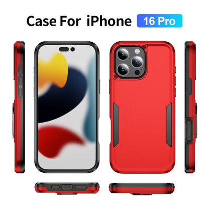 For iPhone 16 Pro Pioneer Armor Heavy Duty PC + TPU Phone Case(Red+Black) - iPhone 16 Pro Cases by buy2fix | Online Shopping UK | buy2fix