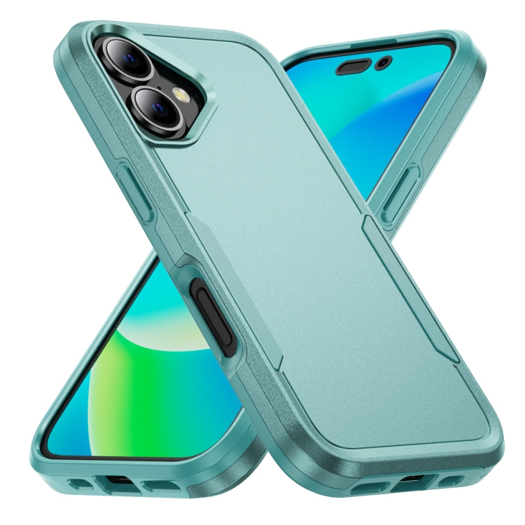 For iPhone 16 Plus Pioneer Armor Heavy Duty PC + TPU Phone Case(Green) - iPhone 16 Plus Cases by buy2fix | Online Shopping UK | buy2fix