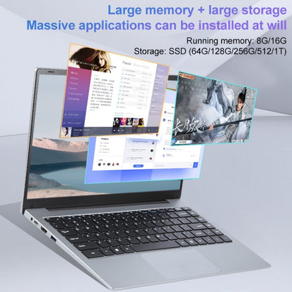 14 inch Windows 11 Laptop, 16GB+128GB, Gen 5th Intel Core i5 CPU, 180 Degree Rotation Axis(Silver) - Others by buy2fix | Online Shopping UK | buy2fix