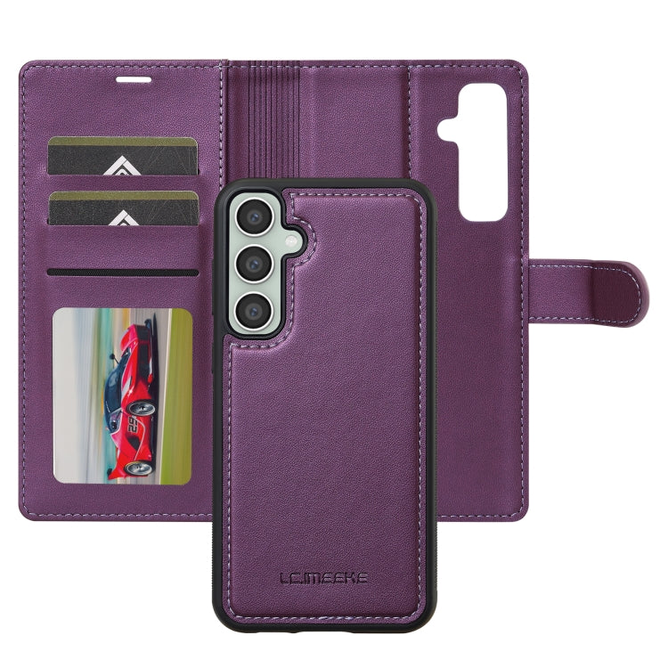 For Samsung Galaxy S23 FE 5G LC.IMEEKE L2 Series Detachable Magsafe PU Phone Case with Lanyard(Purple) - Galaxy S23 FE 5G Cases by LC.IMEEKE | Online Shopping UK | buy2fix