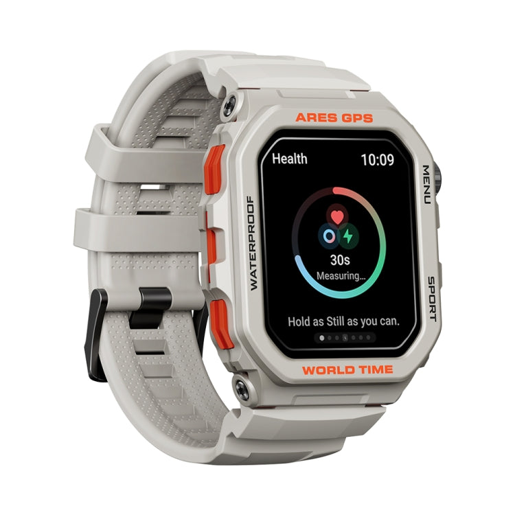 Zeblaze Ares GPS Rugged GPS Smart Watch, Support Heart Rate / Pulse Ox Blood Oxygen(Moon White) - Smart Watches by Zeblaze | Online Shopping UK | buy2fix