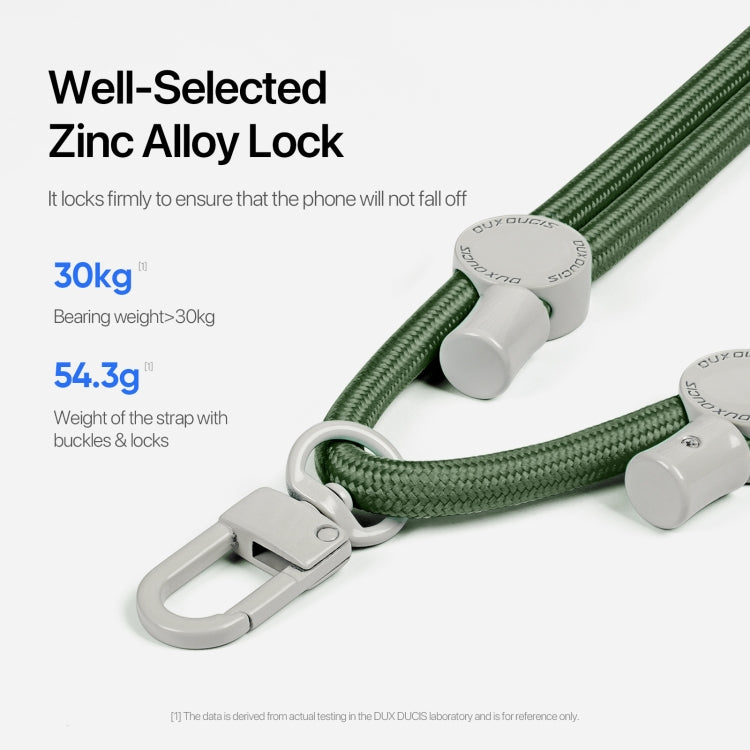 DUX DUCIS Plaz Crossbody Neck Strap Anti-lost Phone Lanyard(Army Green) - Lanyards & Wrist Straps by DUX DUCIS | Online Shopping UK | buy2fix