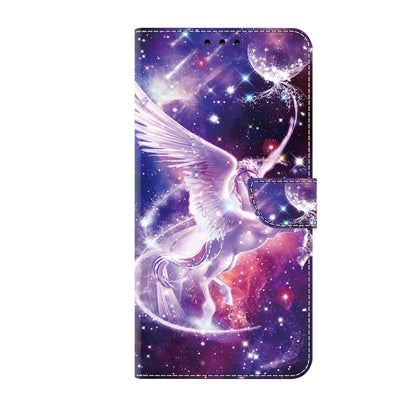 For iPhone 16 Plus Crystal Painted Leather Phone case(Unicorn) - iPhone 16 Plus Cases by buy2fix | Online Shopping UK | buy2fix