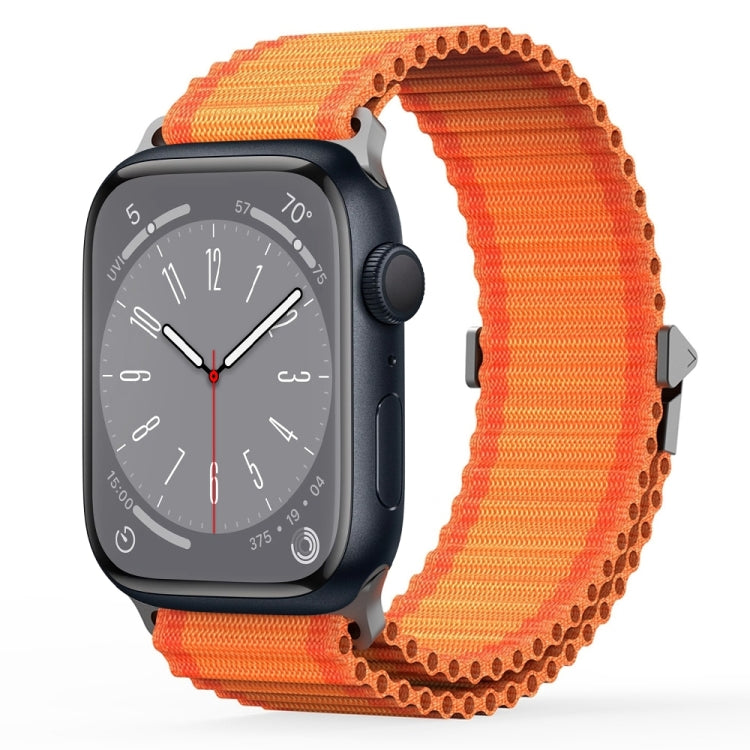 For Apple Watch Series 8 45mm DUX DUCIS YC Series Ocean Nylon Watch Band(Orange) - Watch Bands by DUX DUCIS | Online Shopping UK | buy2fix