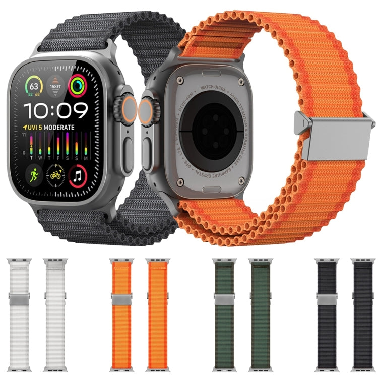 For Apple Watch Series 8 45mm DUX DUCIS YC Series Ocean Nylon Watch Band(Orange) - Watch Bands by DUX DUCIS | Online Shopping UK | buy2fix