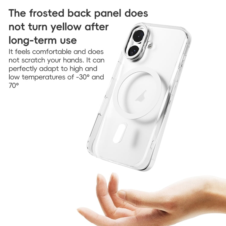 For iPhone 16 ZGA Magsafe Clear PC Tempered Glass Phone Case(Transparent) - iPhone 16 Cases by ZGA | Online Shopping UK | buy2fix