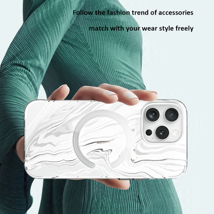 For iPhone 16 Pro TGVIS Grace Series MagSafe Magnetic Phone Case(Daisy) - iPhone 16 Pro Cases by TGVIS | Online Shopping UK | buy2fix