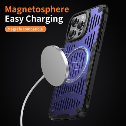 For iPhone 16 Plus Ice Front Cooling MagSafe Magnetic Phone Case(Black) - iPhone 16 Plus Cases by buy2fix | Online Shopping UK | buy2fix