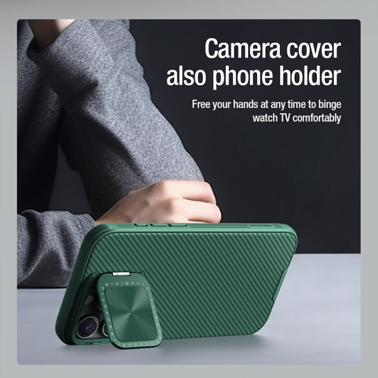 For iPhone 16 Pro Max NILLKIN CamShield Prop MagSafe Magnetic PC Phone Case(Green) - iPhone 16 Pro Max Cases by NILLKIN | Online Shopping UK | buy2fix