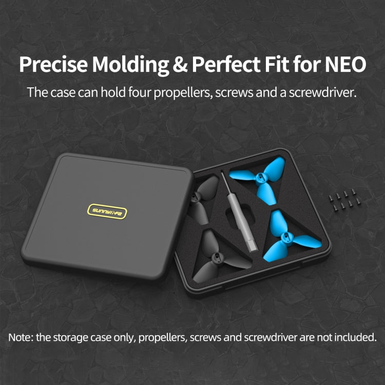 For DJI Neo Sunnylife NEO Propellers Case Storage Mini Travel Case Box(Black) - Backpacks & Bags by Sunnylife | Online Shopping UK | buy2fix