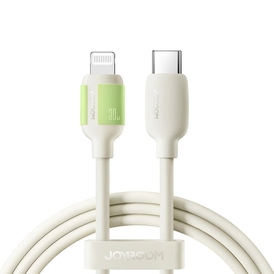 JOYROOM S-A53 Fluorescent Series 30W Type-C to 8 Pin Fast Charging Data Cable, Length:1.2m(Beige) - 2 in 1 Cable by JOYROOM | Online Shopping UK | buy2fix