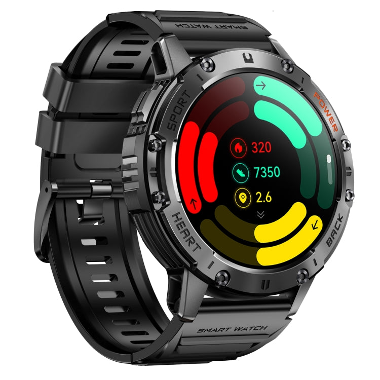 LEMFO K65 1.43 inch Bluetooth Call Smart Watch, Support Heart Rate / Blood Oxygen(Black) - Smart Watches by LEMFO | Online Shopping UK | buy2fix