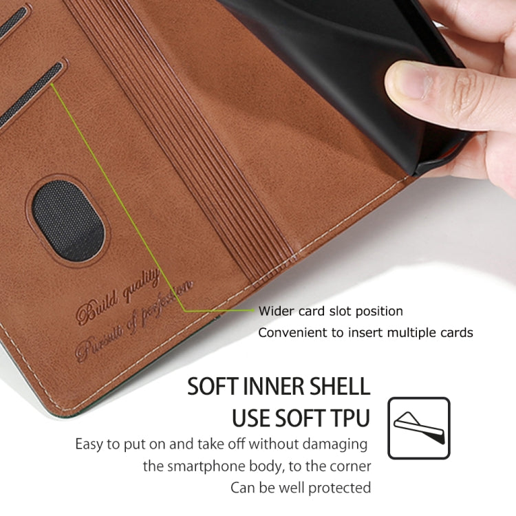 For iPhone 16 Pro Max Contrast Color Side Buckle Leather Phone Case(Light Brown + Green) - iPhone 16 Pro Max Cases by buy2fix | Online Shopping UK | buy2fix