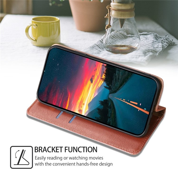 For iPhone 16 Pro Max Gloss Oil Solid Color Magnetic Leather Phone Case(Rose Gold) - iPhone 16 Pro Max Cases by buy2fix | Online Shopping UK | buy2fix