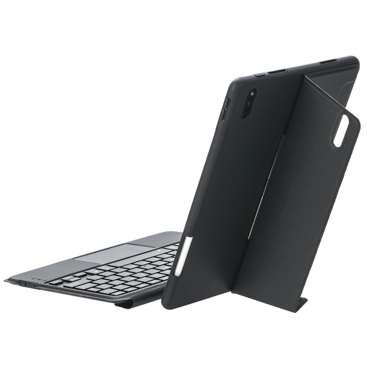 For Huawei MatePad 11 2023 Detachable Backlit Bluetooth Keyboard Leather Case with Touchpad(Black) - Huawei Keyboard by buy2fix | Online Shopping UK | buy2fix