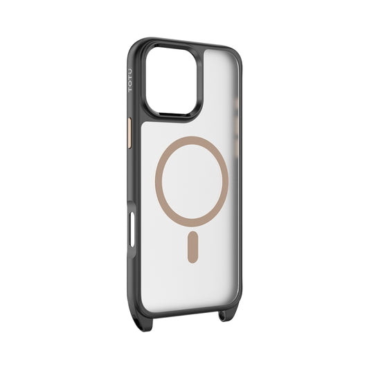 For iPhone 16 Pro TOTU PC-26 Skin Feel MagSafe Magnetic Lanyard Hole Phone Case(Gold) - iPhone 16 Pro Cases by TOTUDESIGN | Online Shopping UK | buy2fix