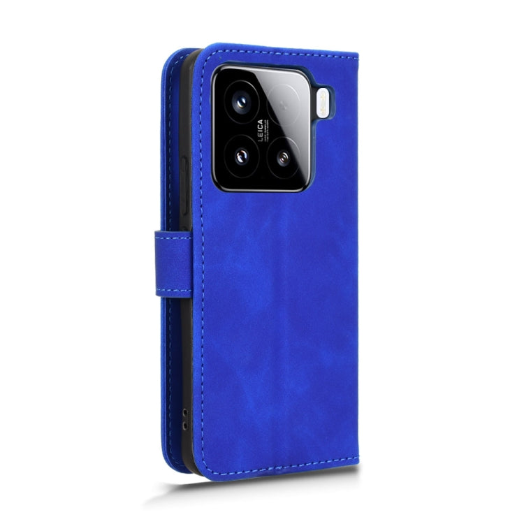 For Xiaomi 15 Skin Feel Magnetic Flip Leather Phone Case(Blue) - Xiaomi Cases by buy2fix | Online Shopping UK | buy2fix