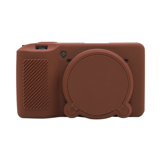 For Ricoh GR III Soft Silicone Protective Case(Coffee) - Protective Case by buy2fix | Online Shopping UK | buy2fix