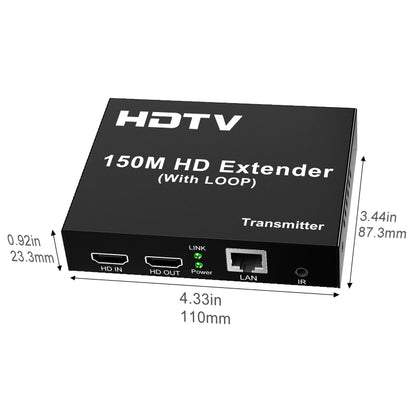 150m HDTV Network Extender(UK Plug) - Amplifier by buy2fix | Online Shopping UK | buy2fix