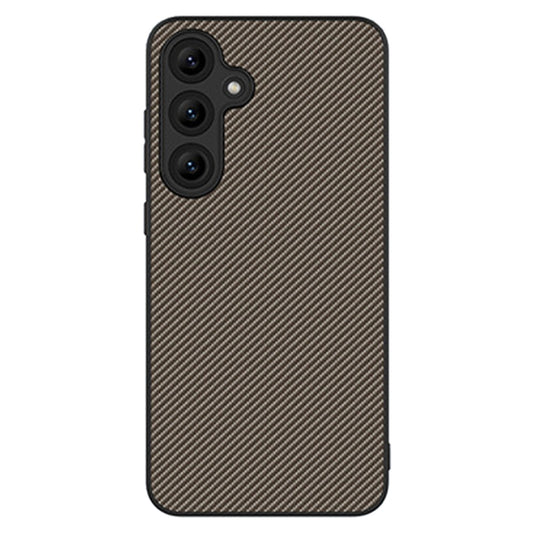 For Samsung Galaxy S25+ 5G Carbon Fiber Texture Printing Phone Case(Gold) - Galaxy S25+ 5G Cases by buy2fix | Online Shopping UK | buy2fix