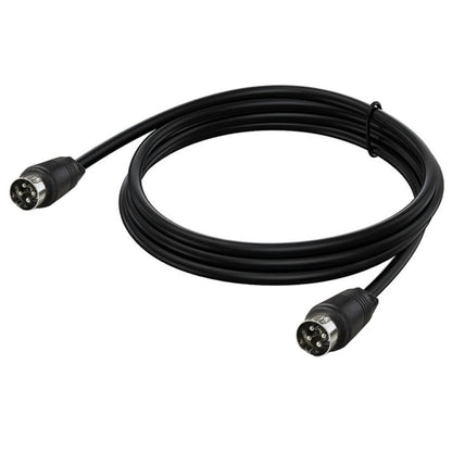 MD DIN 4 Pin Male to Male AC/DC Power Audio Adapter Cable, Length:1.5m(Black) - Microphone Audio Cable & Connector by buy2fix | Online Shopping UK | buy2fix