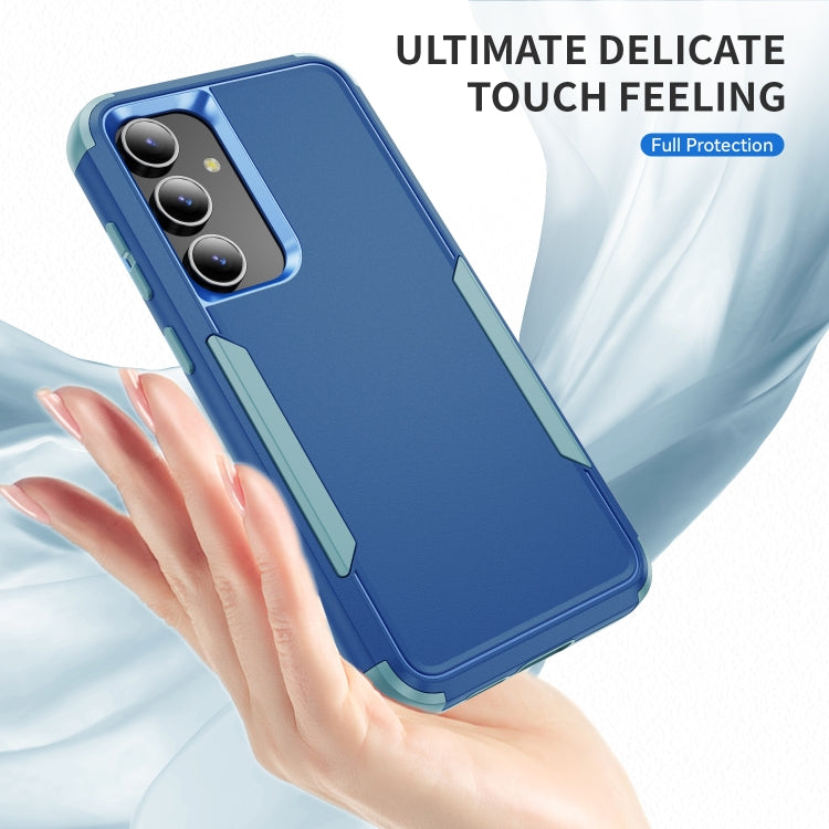 For Samsung Galaxy S25+ 5G TPU + PC Shockproof Protective Phone Case(Royal Blue + Grey Green) - Galaxy S25+ 5G Cases by buy2fix | Online Shopping UK | buy2fix