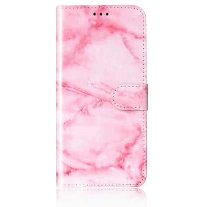 For Samsung Galaxy S25 5G Colored Drawing Marble Pattern Leather Phone Case(Pink Marble) - Galaxy S25 5G Cases by buy2fix | Online Shopping UK | buy2fix