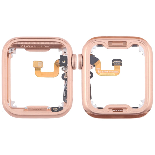 For Apple Watch Series 6 40MM LTE Aluminium Alloy Middle Frame Bezel Plate with Crown Spin Axis Flex Cable(Gold) - Middle Frame by buy2fix | Online Shopping UK | buy2fix