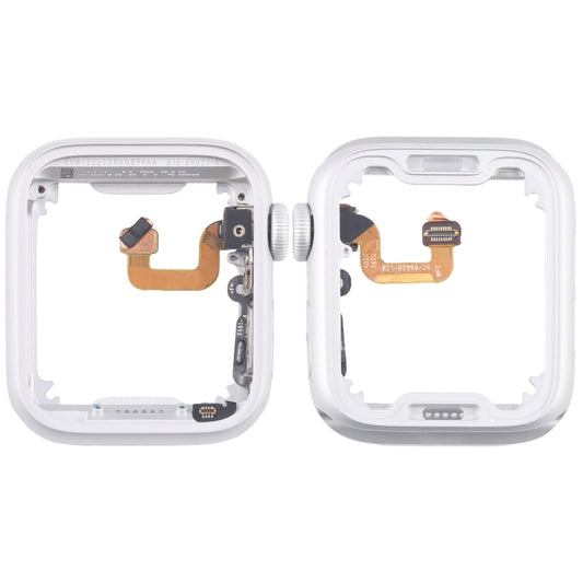 For Apple Watch Series 6 40MM LTE Aluminium Alloy Middle Frame Bezel Plate with Crown Spin Axis Flex Cable(Silver) - Middle Frame by buy2fix | Online Shopping UK | buy2fix