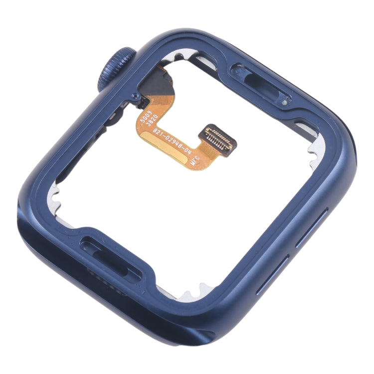 For Apple Watch Series 6 40MM GPS Aluminium Alloy Middle Frame Bezel Plate with Crown Spin Axis Flex Cable(Blue) - Middle Frame by buy2fix | Online Shopping UK | buy2fix