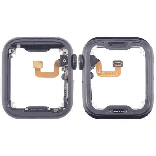 For Apple Watch Series 6 44MM GPS Aluminium Alloy Middle Frame Bezel Plate with Crown Spin Axis Flex Cable(Grey) - Middle Frame by buy2fix | Online Shopping UK | buy2fix