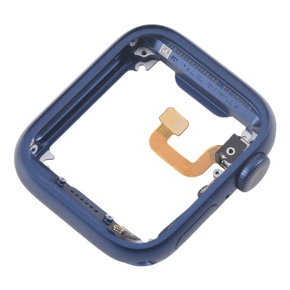 For Apple Watch Series 6 44MM GPS Aluminium Alloy Middle Frame Bezel Plate with Crown Spin Axis Flex Cable(Blue) - Middle Frame by buy2fix | Online Shopping UK | buy2fix