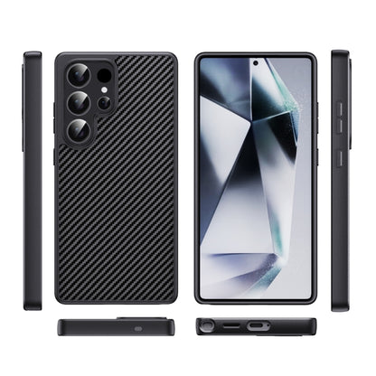 For Samsung Galaxy S25+ 5G Pita Series TPU + PC Texture Phone Case(Black) - Galaxy S25+ 5G Cases by buy2fix | Online Shopping UK | buy2fix