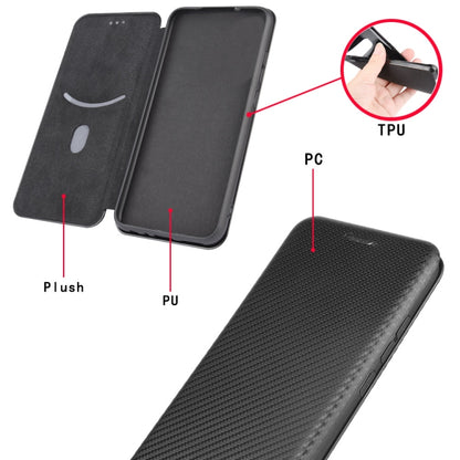 For Blackview A80 Pro Carbon Fiber Texture Horizontal Flip TPU + PC + PU Leather Case with Card Slot(Black) - More Brand by buy2fix | Online Shopping UK | buy2fix