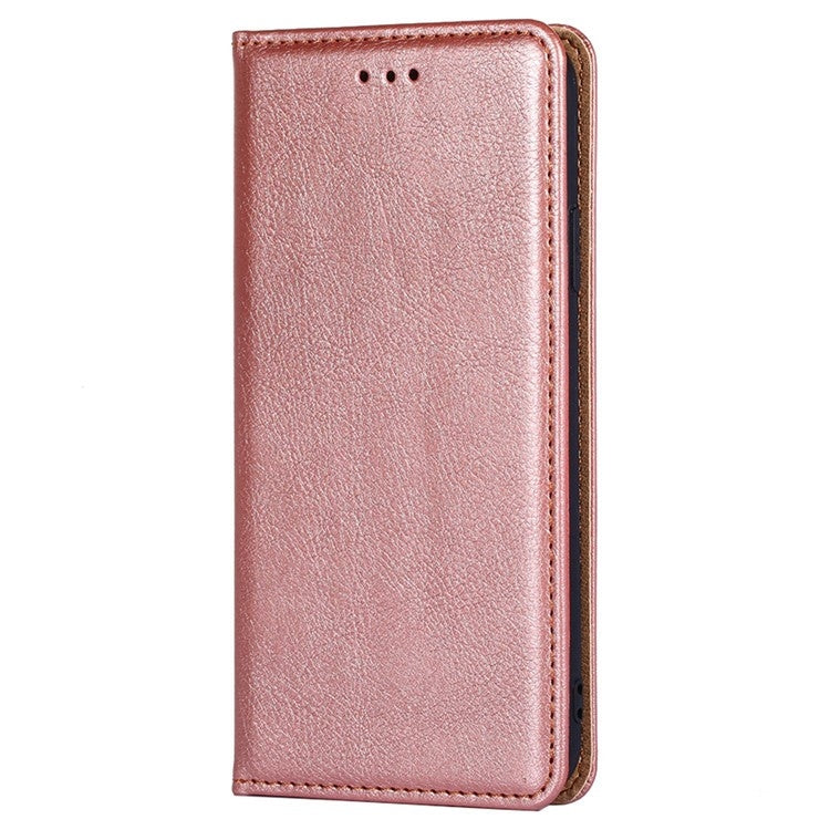 For Samsung Galaxy S25+ 5G Gloss Oil Solid Color Magnetic Leather Phone Case(Rose Gold) - Galaxy S25+ 5G Cases by buy2fix | Online Shopping UK | buy2fix