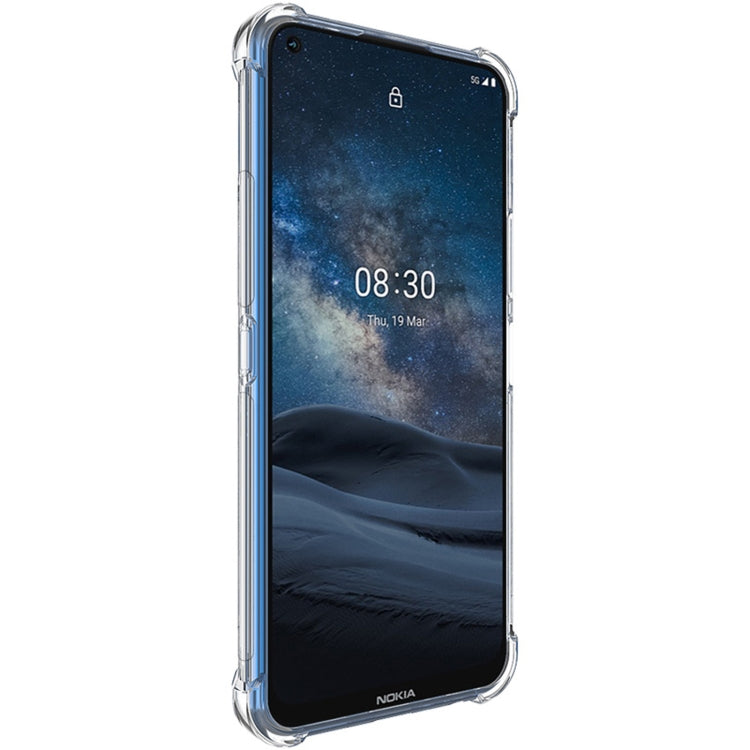 For Nokia 8.3 5G IMAK All-inclusive Shockproof Airbag TPU Case with Screen Protector(Transparent) - Nokia Cases by imak | Online Shopping UK | buy2fix