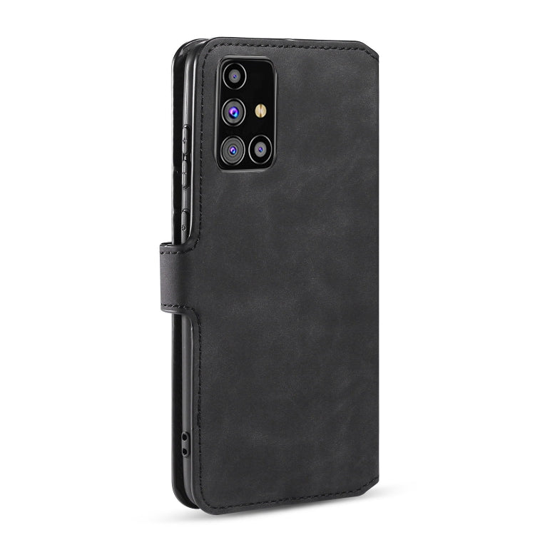 For Samsung Galaxy M31s DG.MING Retro Oil Side Horizontal Flip Case with Holder & Card Slots & Wallet(Black) - Galaxy Phone Cases by DG.MING | Online Shopping UK | buy2fix