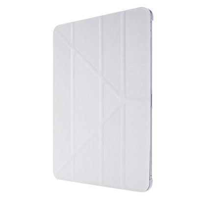 Silk Texture Horizontal Deformation Flip Leather Case with Three-folding Holder For iPad Air 11 2024 / Air 2022 / 2020 10.9(White) - iPad Air (2022) / (2020) 10.9 Cases by buy2fix | Online Shopping UK | buy2fix