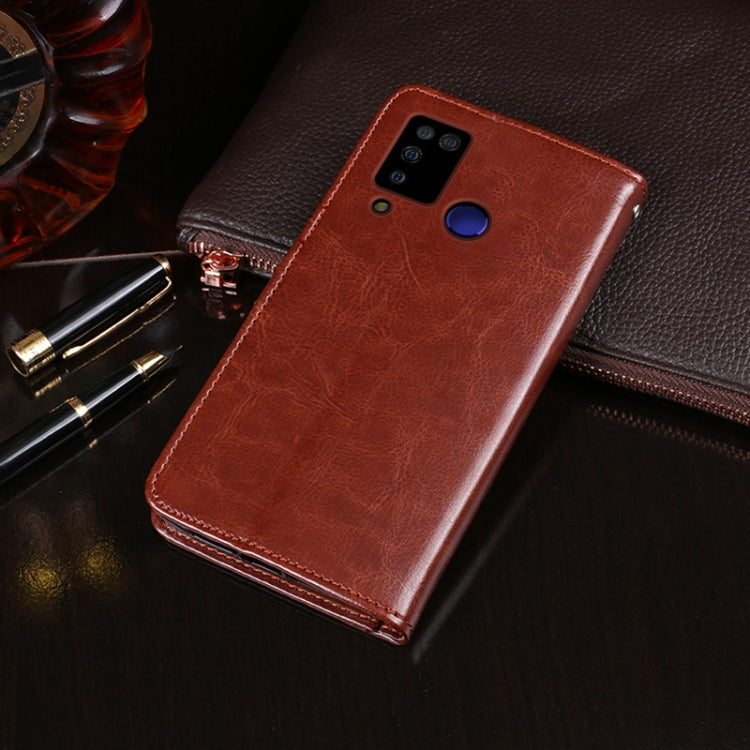 For DOOGEE N20 Pro idewei Crazy Horse Texture Horizontal Flip Leather Case with Holder & Card Slots & Wallet(Brown) - More Brand by idewei | Online Shopping UK | buy2fix